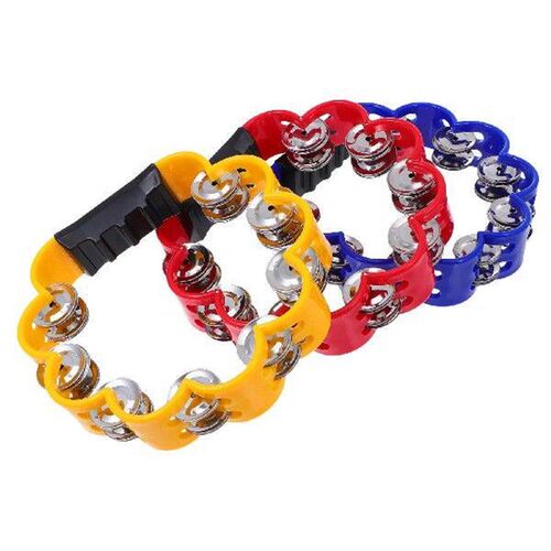 3 Pcs Wrist Shaking Jingle Bells Hub Ring Hand Toy