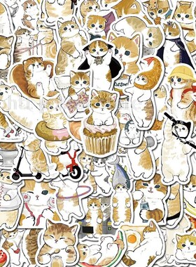 64pcs/lot Cute Cat Decorative Sweet Home Cat ers For Decal S