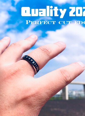 Beier Stainless steel Odin Norse Viking Amulet Rune MEN Ring