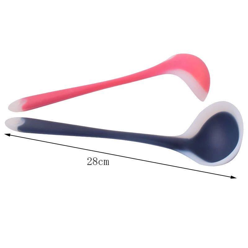 Soup Spoon Long Handle Silcone Ladle Pot Porridge Cooking Sp - 实物图