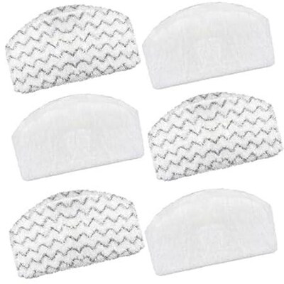 APRIL-FLOWER 6 Pack 1940 1806 Steam Mop Replacement Pads