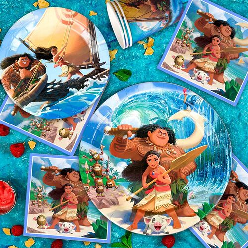 Moana Birthday Party Supplies,85pcs Decorations and Tablewar