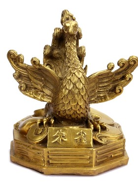 铜四神兽摆件灵兽摆件青龙白虎朱雀玄武四大神兽摆件