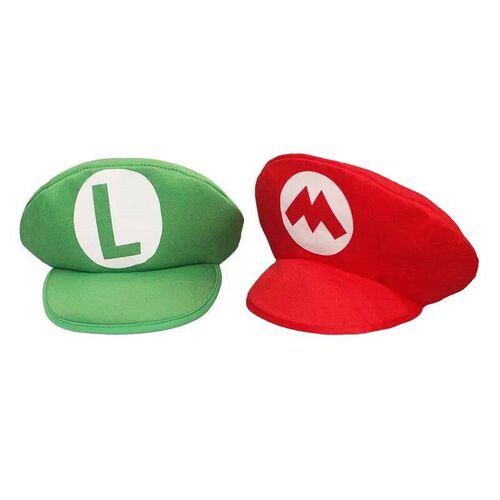 Topi Cosplay Game Super Luigi Bors dewasa topi hijau merah l