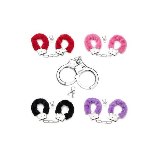 Plush Handcuffs With Key Wrist Brace Anklet Bracelet Adult