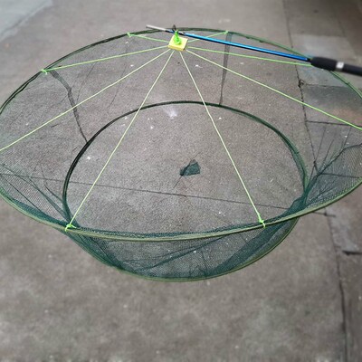 Scattered Foldable Drop Fishing Open Net Crayfish Catcher Ca