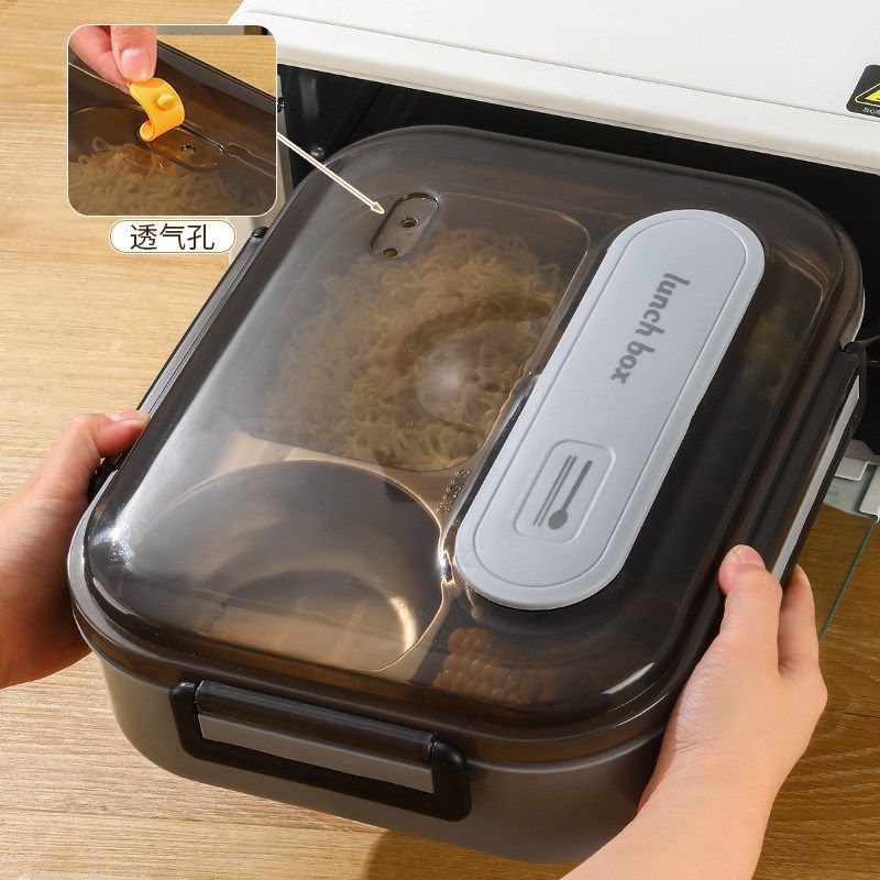 可微波炉加热的饭盒保温31L不锈钢上班族分格食品级餐盘分隔便当