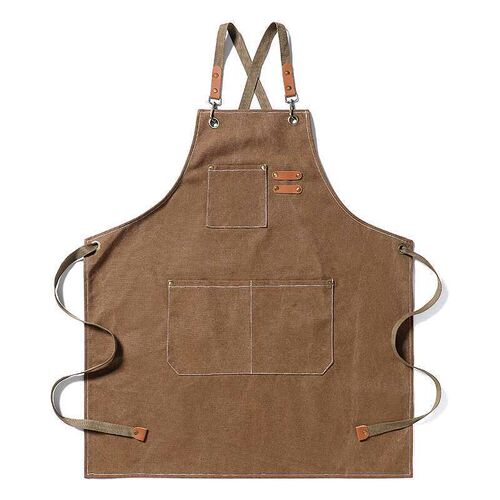 Thickened Canvas Denim Apron Barber Baking Coffee Gardening