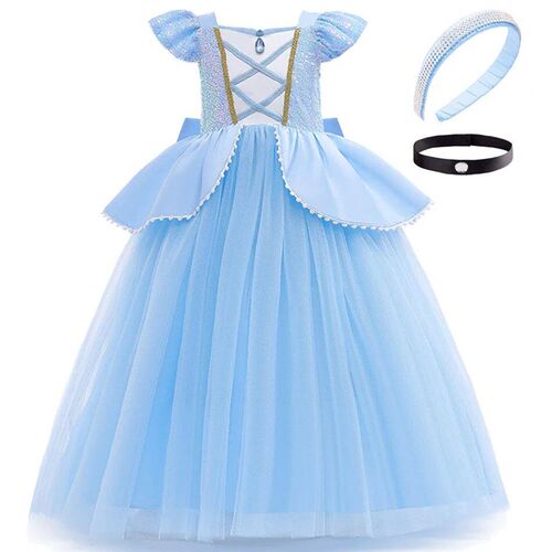 Girl Cinderella Cosplay Dress Up Clothes For Girls Halloween