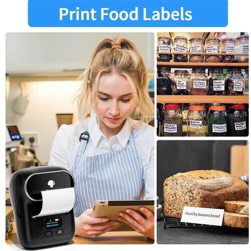 M110 Mini Portable Thermal Printer Self-Adhesive er Label Ma