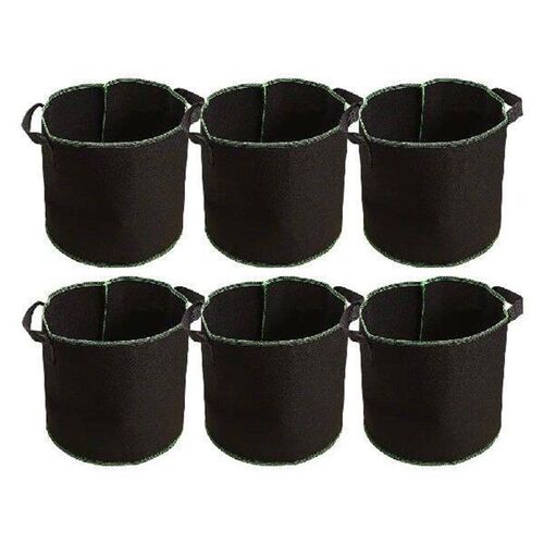 6 Pcs Non-woven Planting Bucket Bag Fabric Planters for