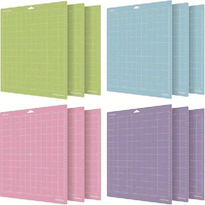 1PC Engraving Plate Grid Viscous Cutting Backing Plate - 实物图