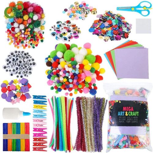 Arts and Crafts Supplies for Kids Crafts Toys with Sequins D