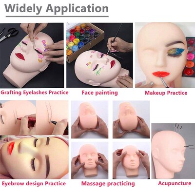 False Eyelash Extension Kit Set Beginner Mannequin Head Lash
