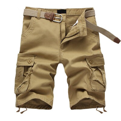 New Mens Cargo Shorts Baggy Multi Pocket Khaki Summer Male