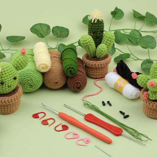 KRABALL 3/6pcs Crochet Starter for Adults with Crochet Hooks