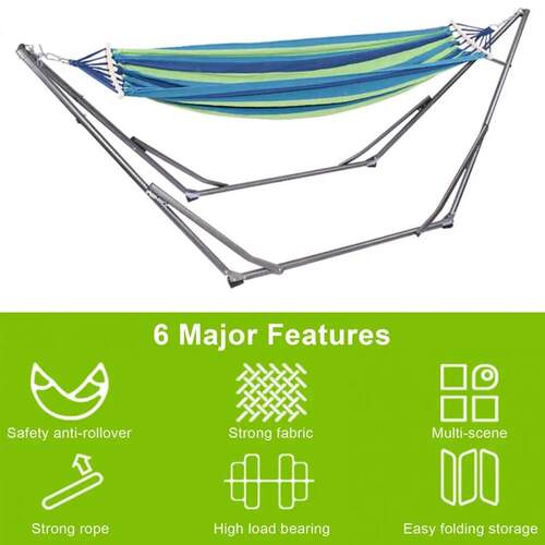 Foldable Hammock Stand, Collapsible Camping Hammock And Stan