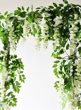 2m Artificial Flowers Rose Ivy Vine Wedding Decoration Real
