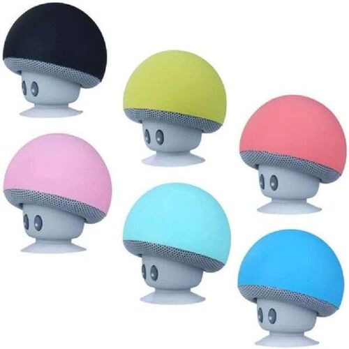 Portable Mushroom Subwoofer Speaker Bottom Suction Cup Mini