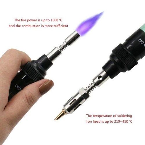 12 in 1 Portable Gas Soldering Iron Gas 1300 Set Adjustable