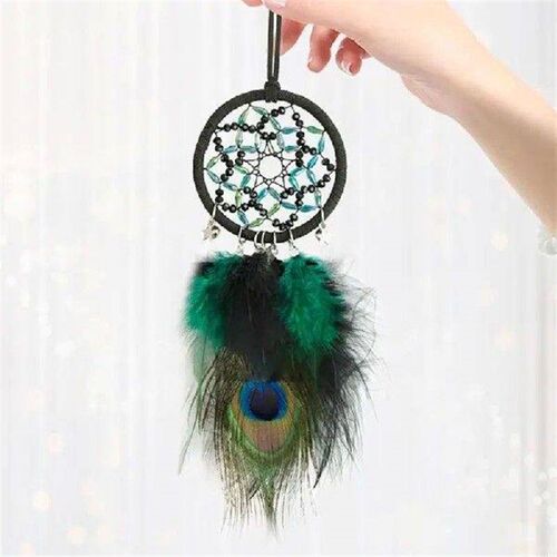 L9BE Artistic Dreamcatchers Wall Decors with Peacocks