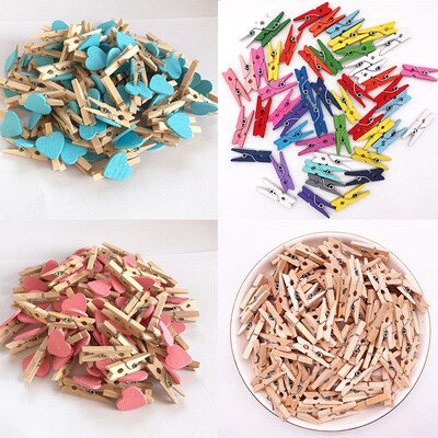 50 PCS Wholesale Very Small Mine Size 25mm Mini Natural Wood