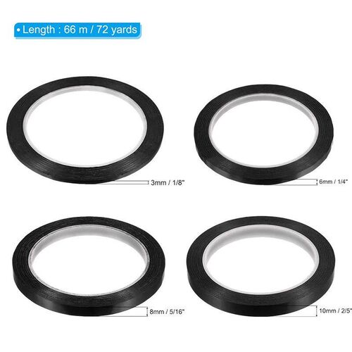 3pcs 3/6/8/10mm Graphic Chart Tape Art Whiteboard Tape Marki