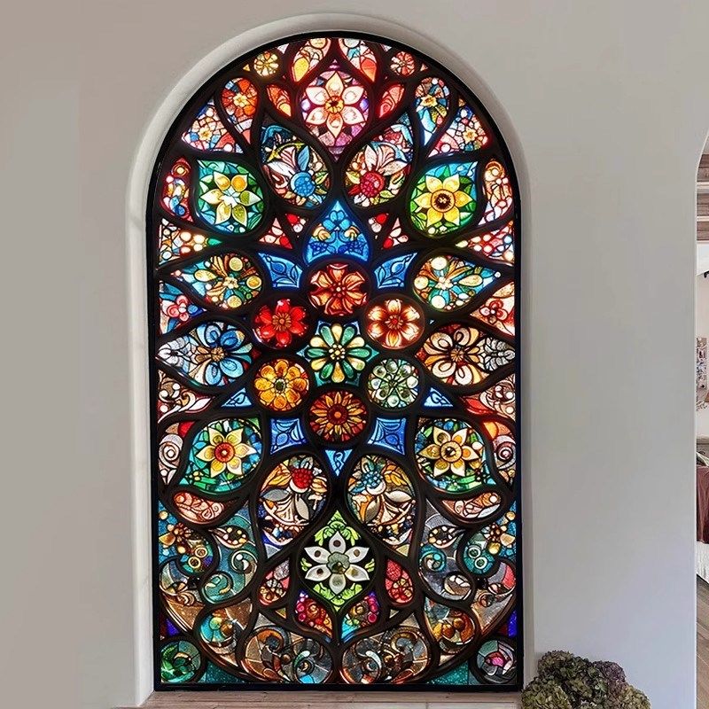 彩色覆古玻璃贴纸窗户防偷窥透光不阳台饭厅贴膜欧式窗花遮光,家居饰品,玻璃膜/贴,淘宝优惠券,粉丝福利购,淘宝优惠卷