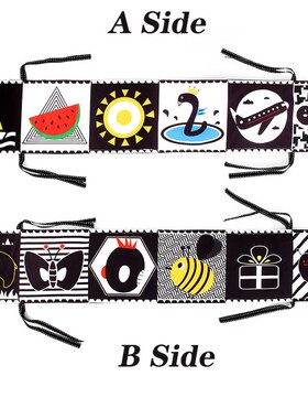 Sensory Cloth Book High Contrast Baby Toys 0-12 Months Newbo