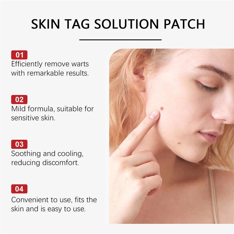 Microneedle Botanic Skin Tag Solution Patch - 实物图