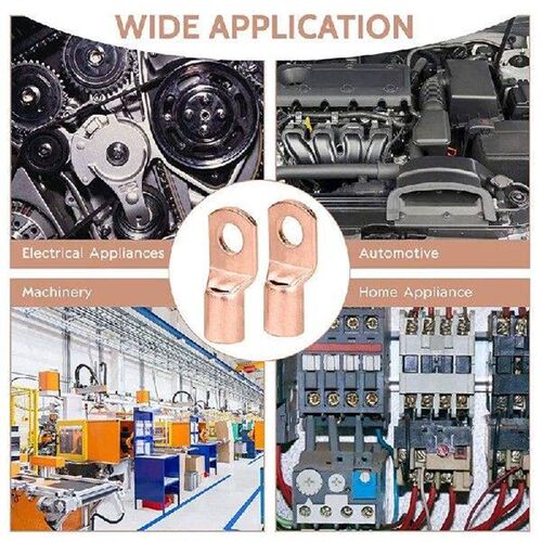 120Pcs Copper Wire Terminal Connectors, AWG 2 4 6 8 10 12