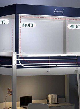 Zhengshun transparent mosquito net three-door upper and lowe