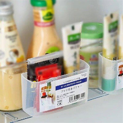 1/2/4PCS Fridge Storage Box Kitchen Organizer Adjustable