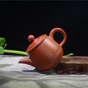 杯壶 闻思堂潮州朱泥手拉壶全手工小茶壶紫砂壶功夫泡茶壶茶具100
