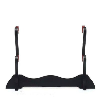 2 Tier Sword Stand Samurai Sword Display Velvet Padded Rack