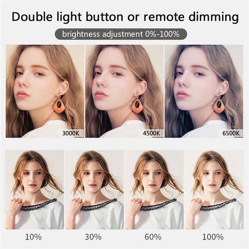 LED Fill Lamp Video Light Panel Bi-color 2700k-5700k Photogr