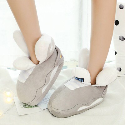 Womens/Men Winter Cotton Shoes Cute Cartoon Animal Warm Hom