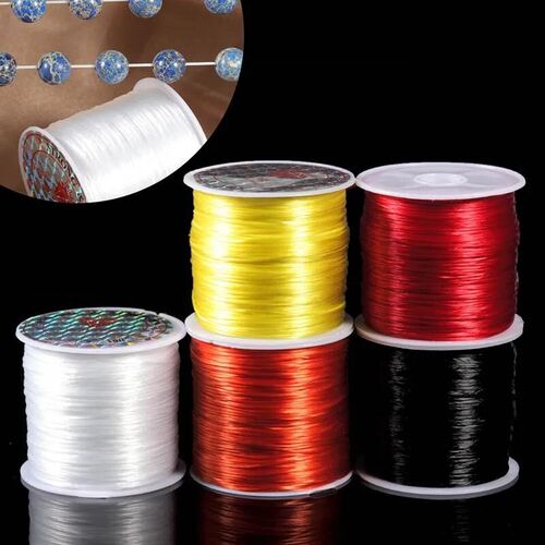 393inch/Roll Strong Elastic Crystal Beading Cord 1mm for Bra