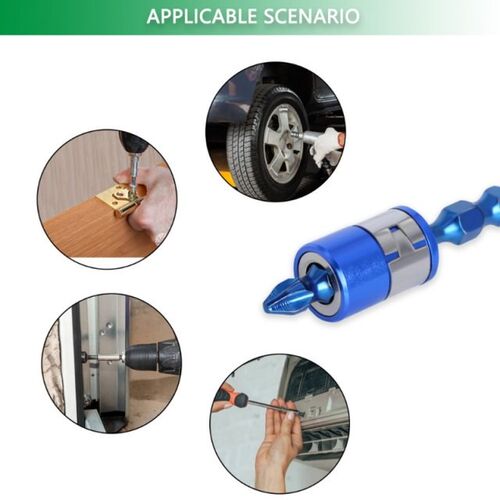 7XEA 3 Pieces Sturdy Double-head Wind Bit with Strong Magnet