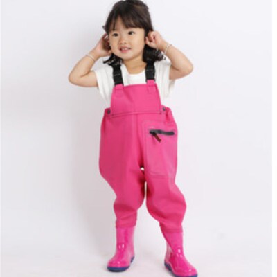 Children Jumpsuits kids kindergarten waterproof clothes trou