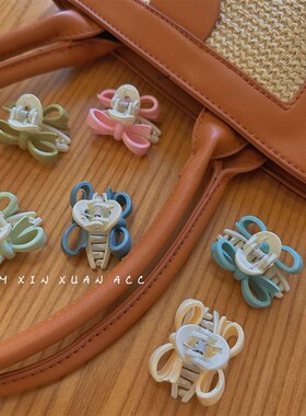 Cute Bow Hairpin Womens Side Sweet Small Grab Hair Accessor