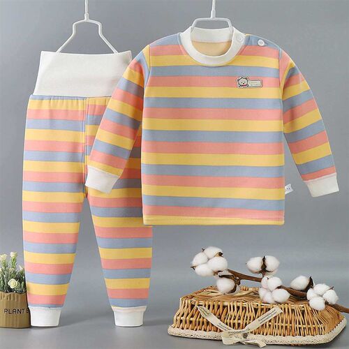 Childrens Underwear Set Fleece-lined Thickened Autumn Cloth