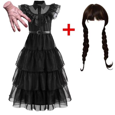 Movie Wednesday Addam Costume Girl Birthday Princess Costume