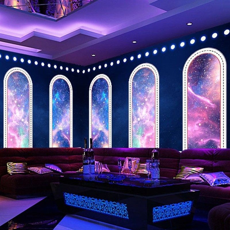 3d立体KTV包厢房间壁纸科技感电竞背景墙布酒吧过道装饰闪光墙纸,家装主材,定制壁画,淘宝优惠券,粉丝福利购,淘宝优惠卷