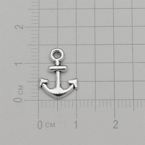 Marine Pendant Antique Silver Plated Mini Anchor Charms For