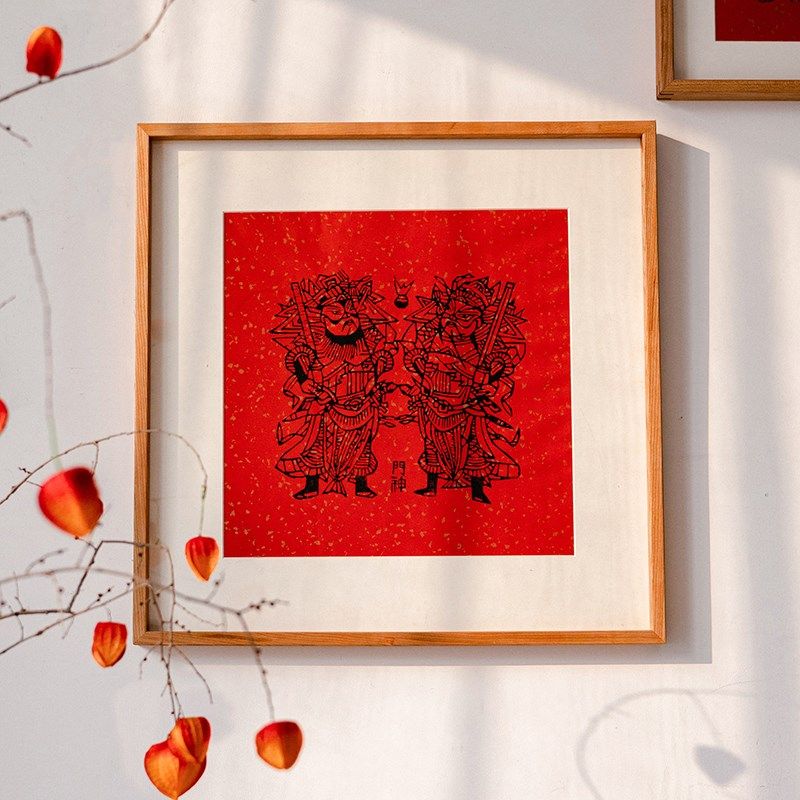 门神木版年画新年装饰挂画春节挂饰摆件相框国风中式画框客厅玄关,节庆用品/礼品,门神,淘宝优惠券,粉丝福利购,淘宝优惠卷