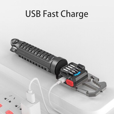Mini keychain flashlight multifunctional outdoor portable li