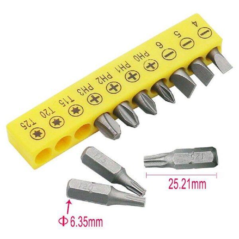 Mini Wrench Set 6.35mm 1/4 Hexagon Drive Socket Spanner L - 实物图