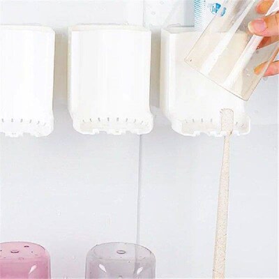 Washstand Storage Cup Toothbrush Toothpaste Storage Rack