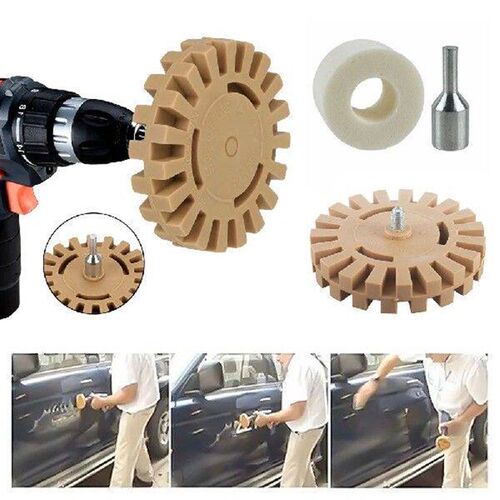 4inch Decal Remover Eraser Wheel with Drill Adapter Rubber